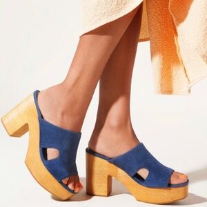 Charlotte Stone Nina Open Toe Platform Clog Sandal